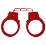 Металлические наручники Beginner's Handcuffs, красные