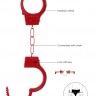 Металлические наручники Beginner's Handcuffs, красные