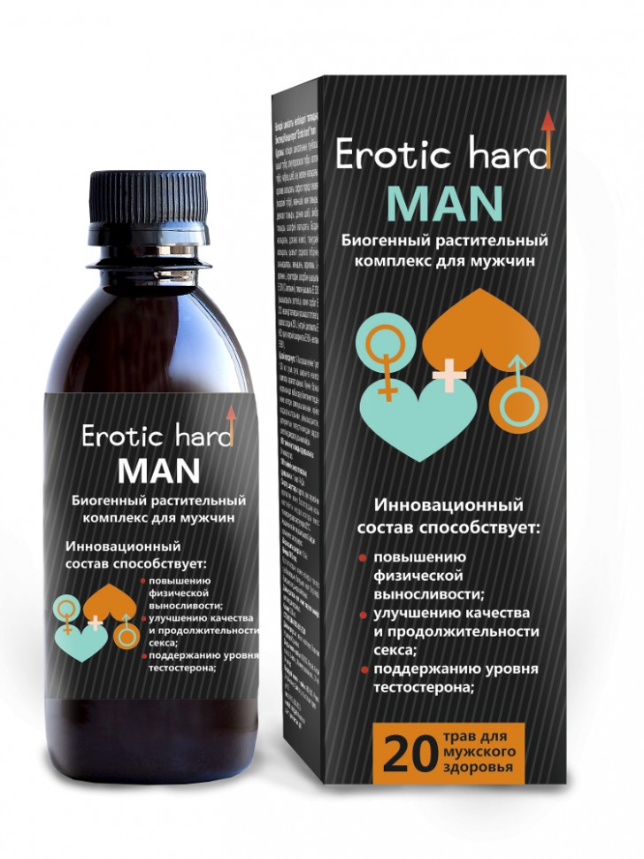 Мужской Биогенный Концентрат для Усиления Эрекции "Erotic hard" Man