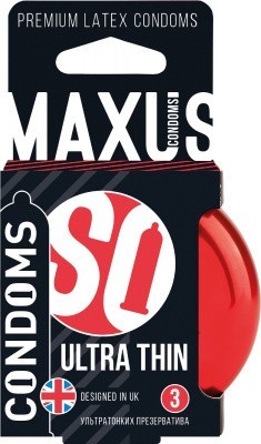 Презервативы MAXUS Ultra Thin №3 (ультратонкие) в металлическом кейсе