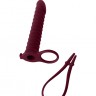 Вибронасадка для Двойного Проникновения Pure Passion Rori Wine Red