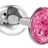 Анальная пробка Diamond Pink Sparkle Small