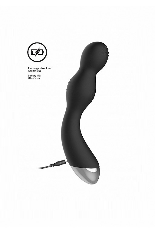 Вибромассажер для точки G с электростимуляцией и пультом управления E-Stim G/P-Spot Vibrator