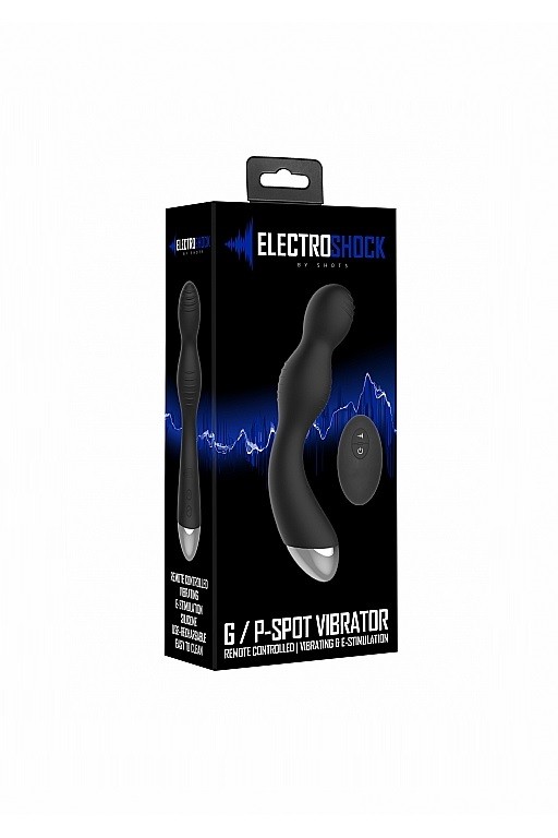 Вибромассажер для точки G с электростимуляцией и пультом управления E-Stim G/P-Spot Vibrator