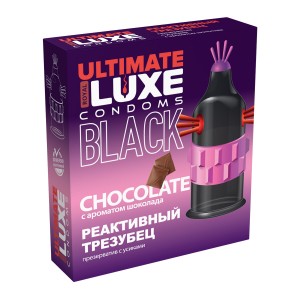 Презервативы Luxe BLACK ULTIMATE Реактивный Трезубец (Шоколад)