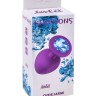 Анальная пробка Emotions Cutie Large Purple light blue crystall