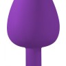 Анальная пробка Emotions Cutie Large Purple light blue crystall