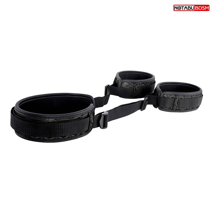 Фиксатор для ног соединённые между собой, цвет чёрный