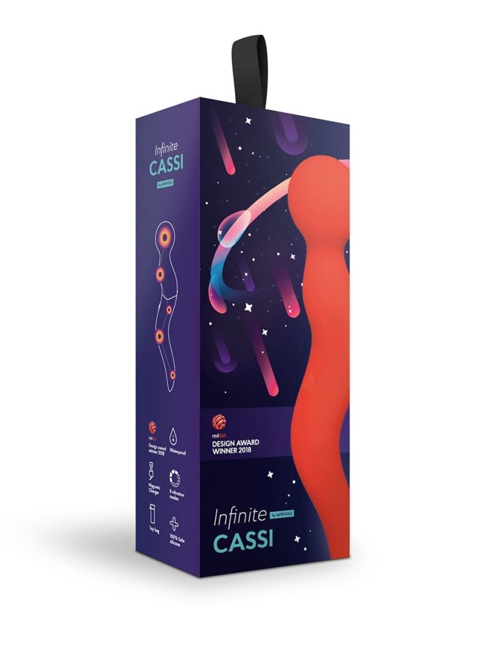 Wand массажер Cassi, цвет алый (INFINITE collection)