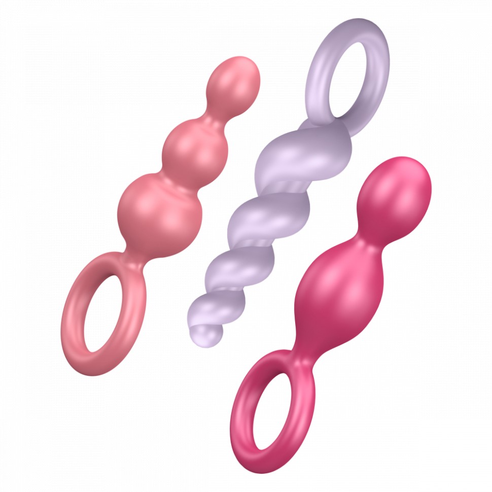 Комплект анальных стимуляторов Satisfyer colored