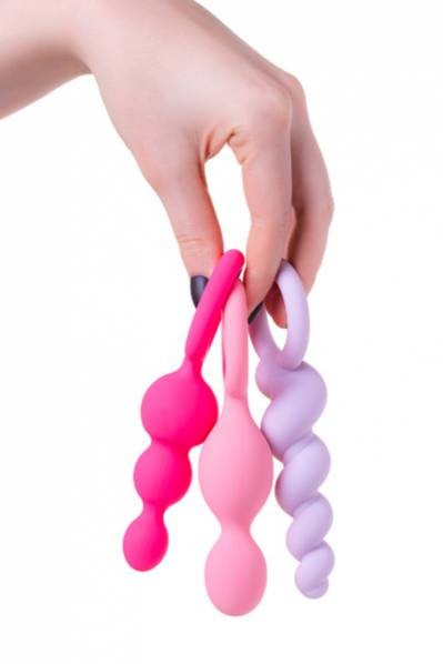 Комплект анальных стимуляторов Satisfyer colored
