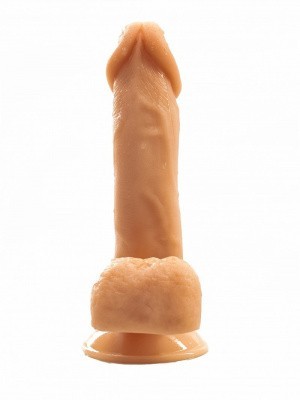 Фаллоимитатор с ионами серебра с присоской № 7, L 135 мм, D 40 мм