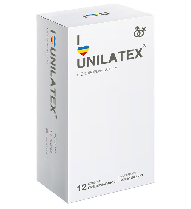 Презервативы Unilatex Мультифрукт 12+3 шт./упак
