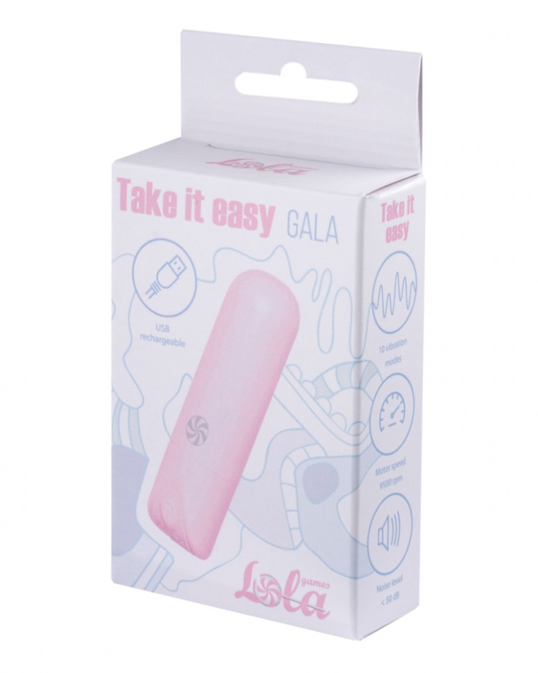 Перезаряжаемая вибропуля Take it Easy Gala Pink