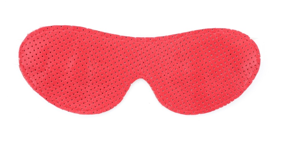 Маска для медсестрички из натуральной кожи на резиночке