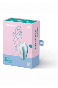 Вакуумно-волновой стимулятор Love Breeze, голубой