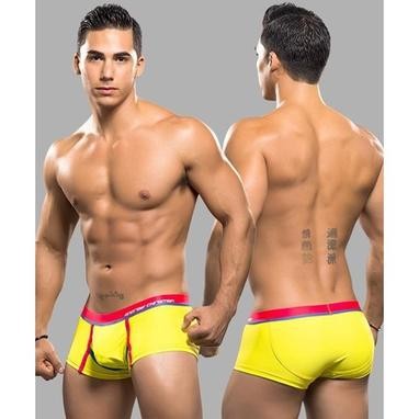 Мужские трусы боксеры желтые Andrew Christian Coolflex