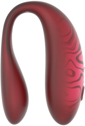 Парный вибромассажер TWIN+, Red с пультом дистанционного управления и управлением через приложение.