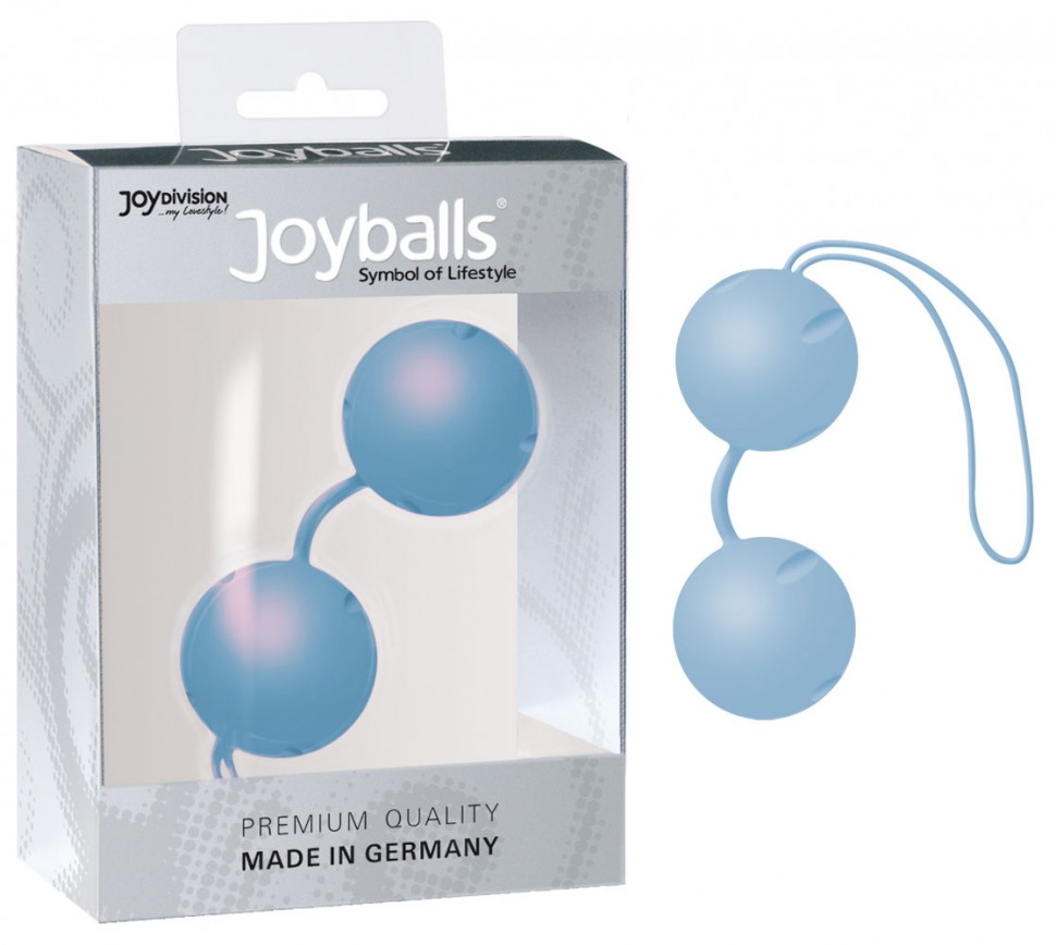 Вагинальные шарики Joyballs Hellblau со смещенным центром тяжести
