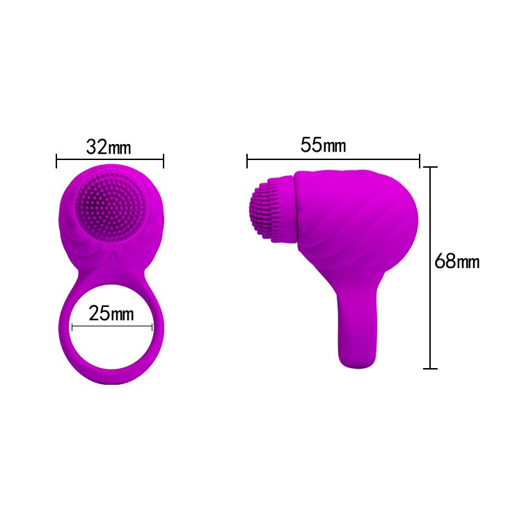 Насадка с ротацией "Florence" (кольцо эрекционное) цвет фиолетовый