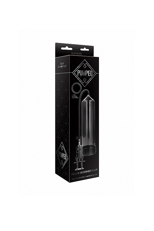 Ручная вакуумная помпа для мужчин с насосом в виде поршня Deluxe Beginner Pump