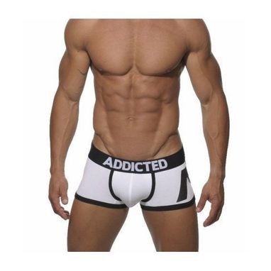 Мужские трусы боксеры белые с принтом Seobean Addicted White XXL