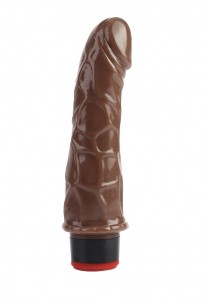 Вибратор CNT 7'' Vibrating Dildo Brown