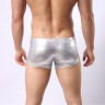 Мужские трусы боксеры с кольцом серебристые WowHomme Silver XL