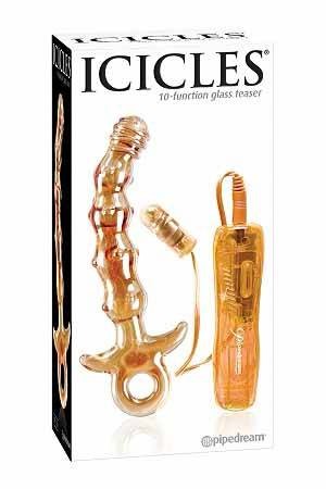 Анальный вибратор Icicles № 15 из стекла