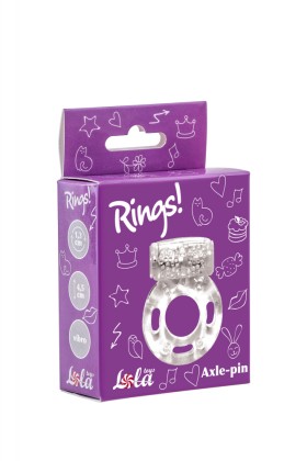 Эрекционное кольцо с вибрацией Rings Axle-pin white