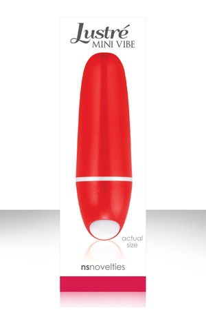 Мини-вибратор LUSTRE' красный (красный)