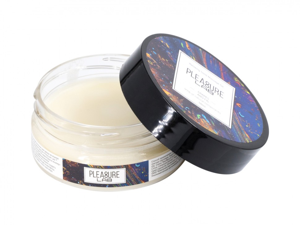 Твердое массажное масло Pleasure Lab Relaxing виноград и инжир 50 мл