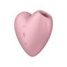 Вакуумно-клиторальный стимулятор Cutie Heart(light red)