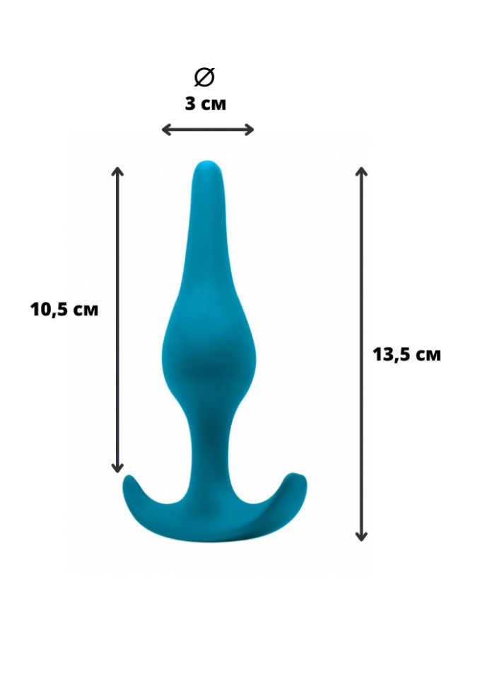 Анальная пробка Spice it up Smooth Aquamarine