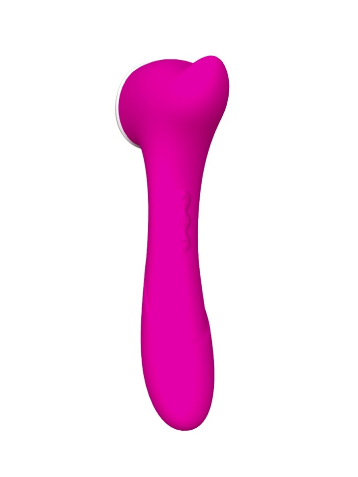 Мистер Факер Joy (розовый)- клиторальная сосалка с вибрацией, 18.9х8.5 см