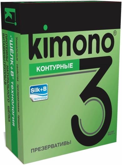 Презервативы Kimono (контурные) 3 шт