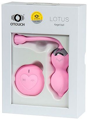 Вагинальные шарики Lotus, с вибрацией, цвет нежно-розовый