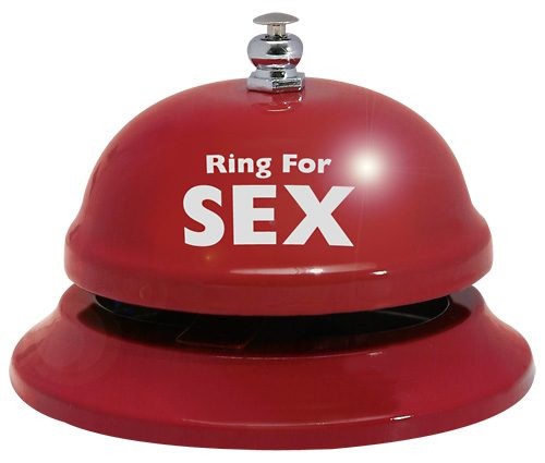 Настольный звонок с  надписью "Ring for Sex"