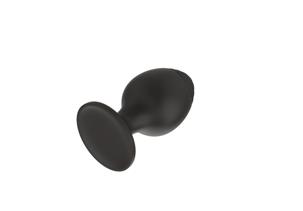 Силиконовая анальная пробка черная S (5.8*2.8 см)