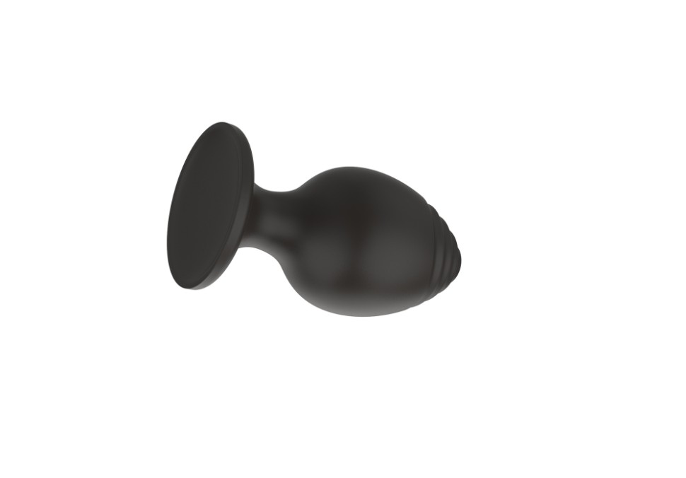 Силиконовая анальная пробка черная S (5.8*2.8 см)