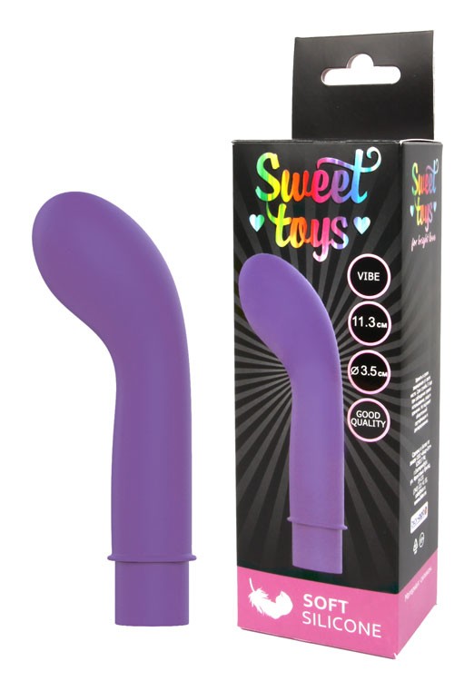 Вибромассажер G- точки фиолетовый L 113 мм D 35 мм