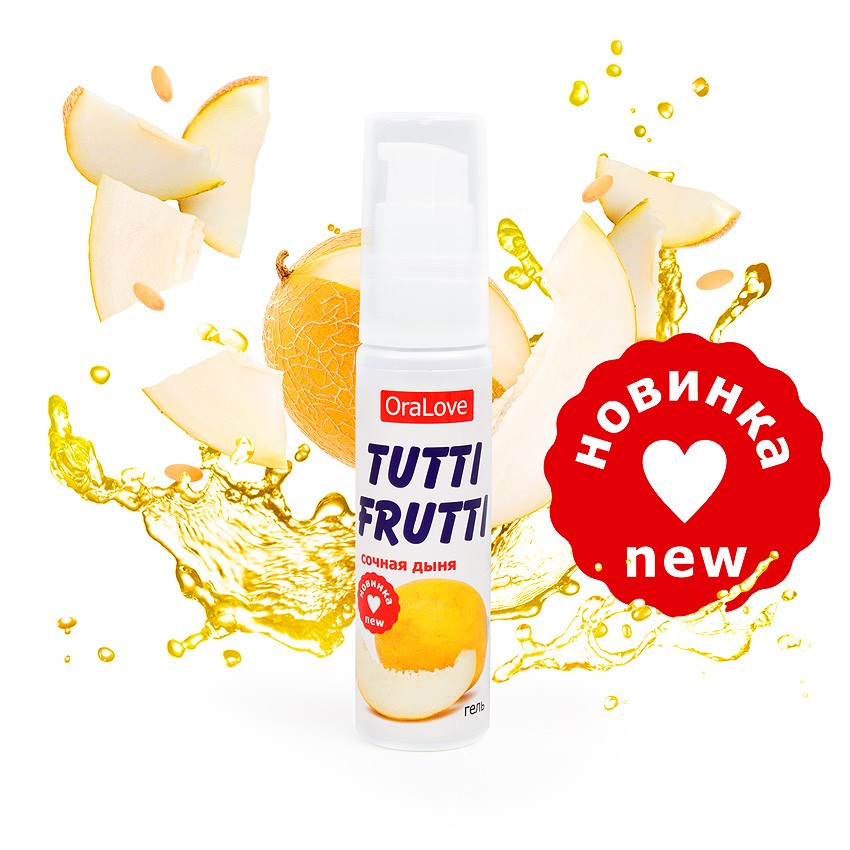 Гель TUTTI-FRUTTI сочная дыня серии OraLove 30 г