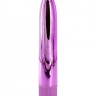 Фиолетовый глянцевый пластиковый вибратор (14*2,5 см)