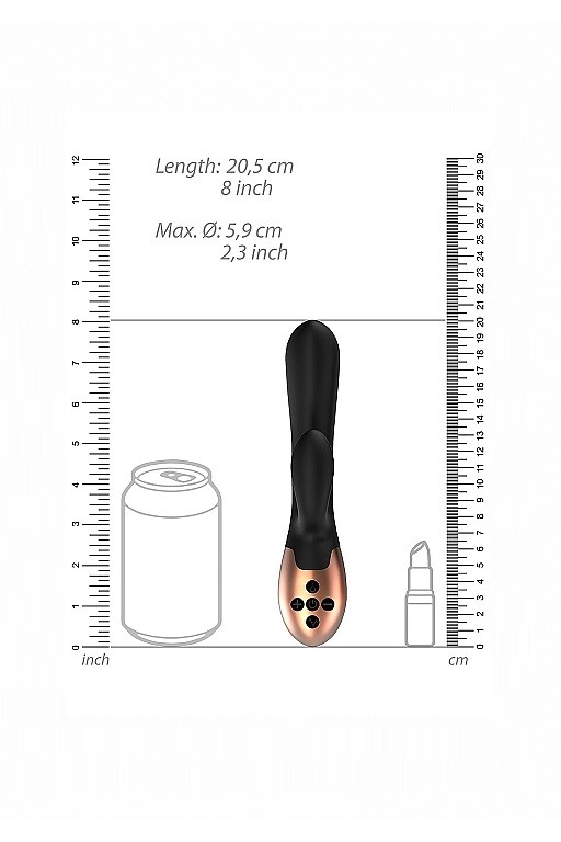 Вибромассажер кролик с вибрацией и функцией нагрева Exquisite