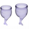 Набор менструальных чаш Satisfyer Feel secure Menstrual Cup (Lila)