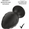Силиконовая анальная пробка черная M (7.2*3.5cm)