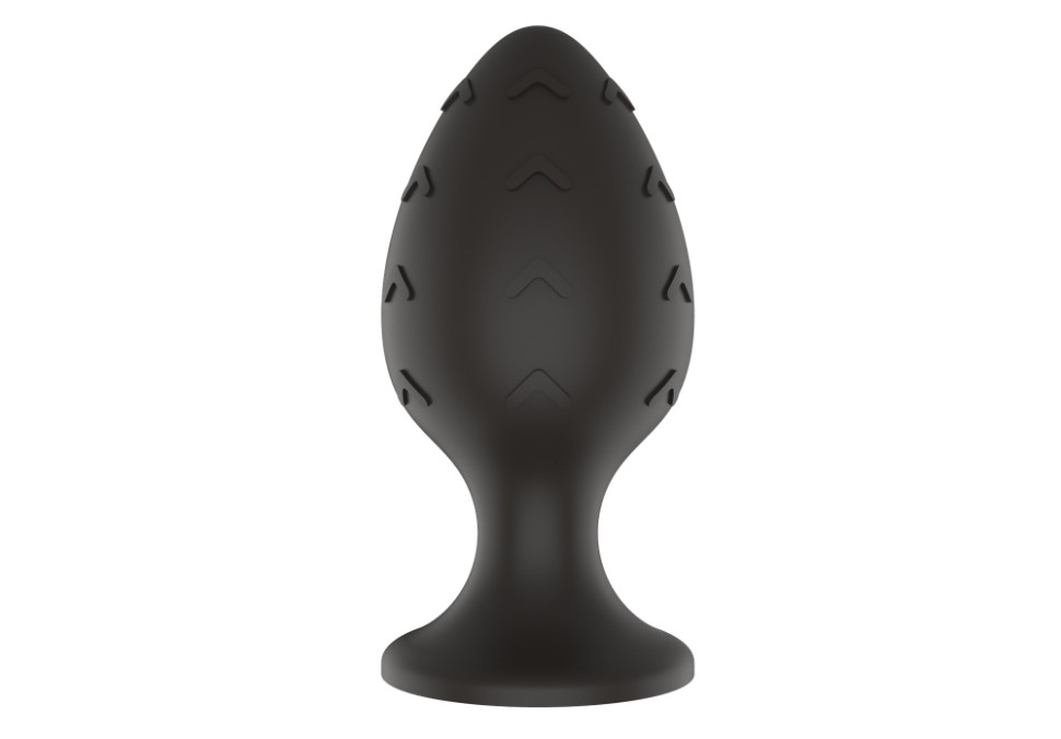 Силиконовая анальная пробка черная M (7.2*3.5cm)
