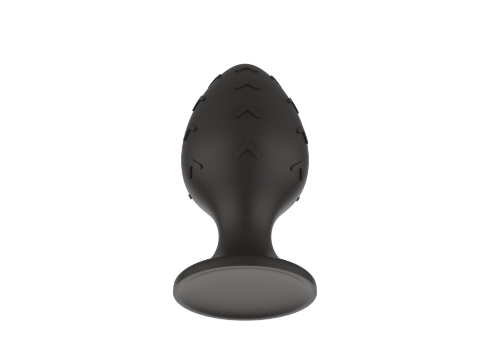 Силиконовая анальная пробка черная M (7.2*3.5cm)