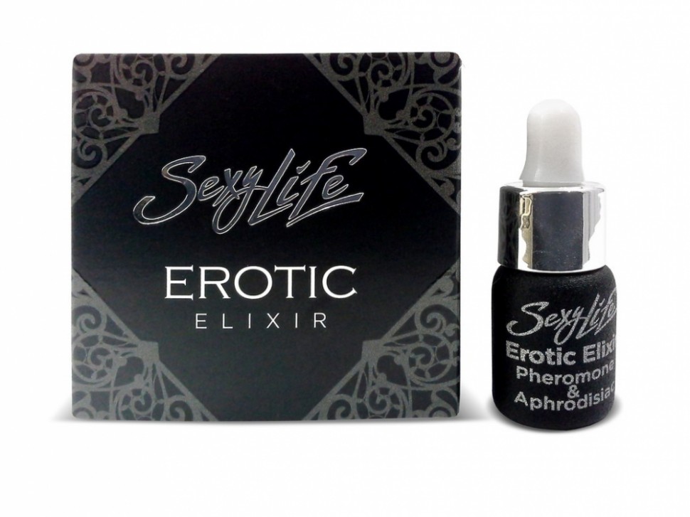 Эфирное масло-афродизиак с феромоном "Sexy Life" "Erotic  Elixir", 5мл унисекс