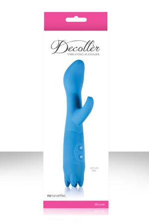 Вибратор Хай-Тек DE'COLLER голубой (голубой)